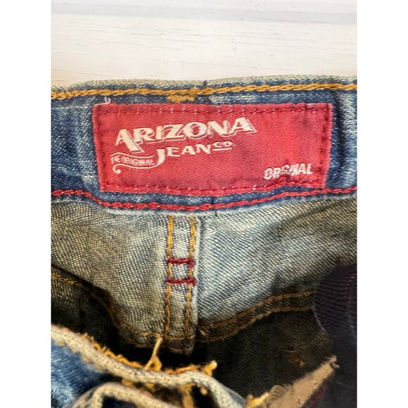 Arizona Straight Cut Jeans Boy's Size 10 Husky - Picture 3 of 3